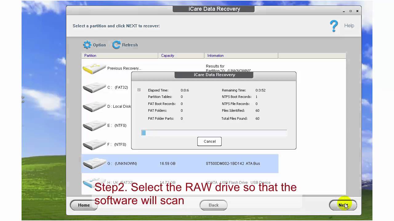 raw disk recovery
